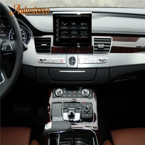 Foldable Screen Radio Android 10.0 For Audi A8 D4 2009-2017 Car Multimedia Player GPS Navigation 4G/5G LTE Head Unit Auto Stereo