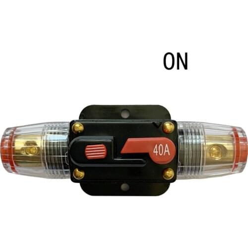 12V 24V DC 20A 30A 40A 50A 60A 80A 100A Auto Car Bike Solar Energy Circuit Breaker Reset Fuse Switch for Home Solar
