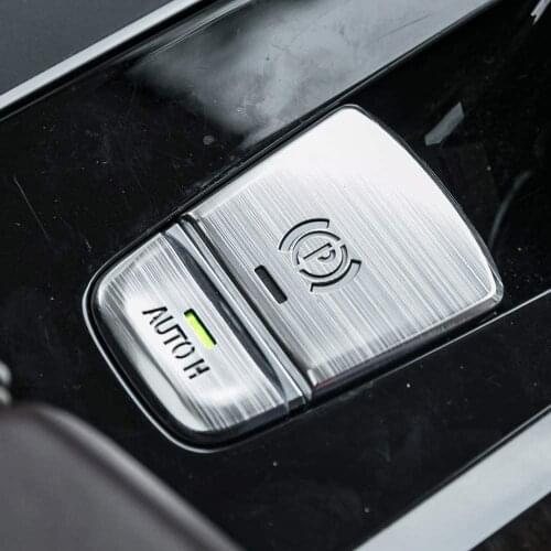 Aluminum Alloy Car Electronic Handbrake Auto H Button Cover Trim for BMW 5 series G38 G30 2017 2018 P Buttons G01 X3 2018