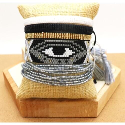 ZHONGVI Pulsera Femme Miyuki Seed Beads Bracelet For Women Jewelry Lucky Evil Eye Gift 2021 Jewellery Friendship Beach Bracelets