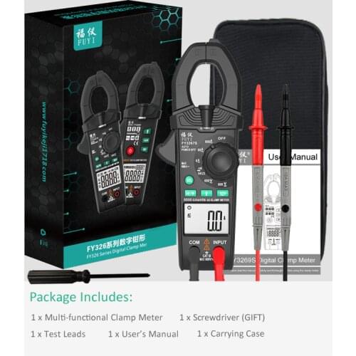 Digital Clamp Meter Multimeter Current Clamp Meter NCV Current Clamp Pincers Voltmeter Ammeter 600A AC/DC Ohm Voltage Tester
