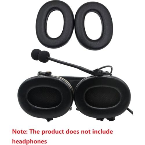 Comtac series military earphone accessories sponge earmuffs ear pads for tactical headphones BK