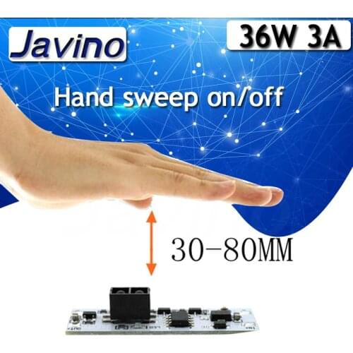 Short Distance Scan Sensor Sweep Hand Sensor Switch Module 36W 3A Constant Voltage for Auto Smart Home Compatible XK-GK-4010A