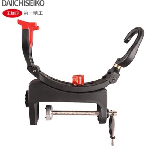 DAIICHISEIKO Boat Fishing Rod Keeper 360 Degree Adjustable Foldable Bracket Fishing Pole Holder for Spinning Baitcasting Reel