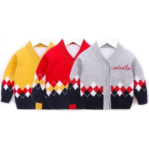 Boys' Cotton Sweater Cardigan Baby Warm Sweater Coat 121