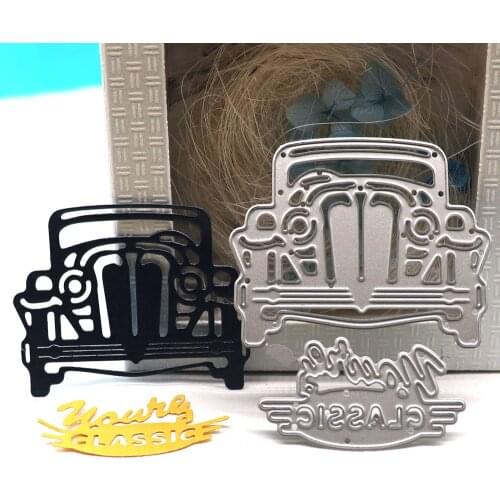 Classic Car Dies Scrapbooking Embossing Folder For Card Making Craft Supplies Cutting Templates Products For Crafts Handmade