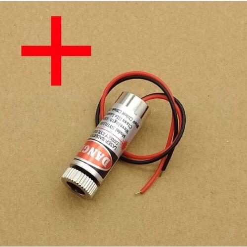 5mW 650nm Red Cross Line Laser Module Focus Adjustable Laser Head 5V Industrial Grade