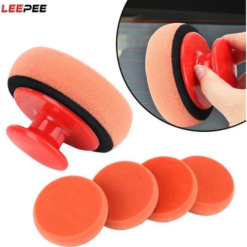 LEEPEE Flat Sponge for Car Glass Polishing Buffing Polishing Pad Buffing Polisher Kit Car-Styling
