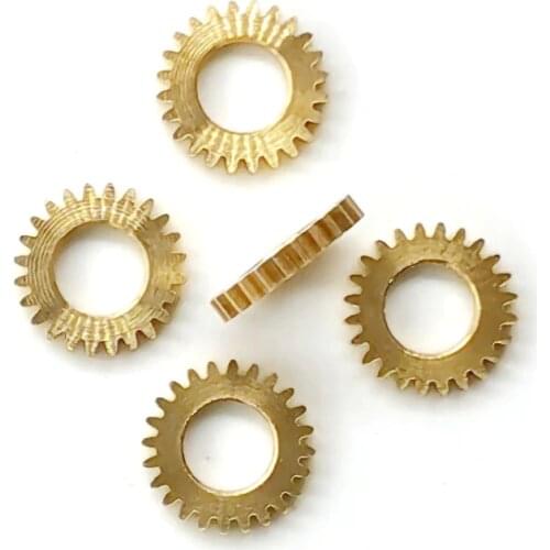 244B 0.3M Copper Gear 24 Teeth OD=7.8mm Hole 4mm Thick 1.2mm Thin Metal Pinion Parts