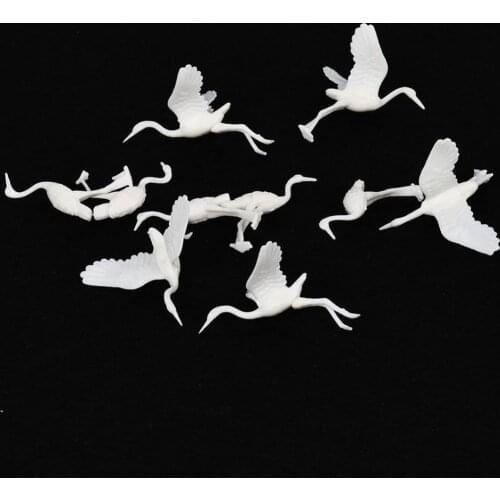 Miniature Japanese Crane Fairy Garden Ornament DIY Decor Dollhouse Set 10