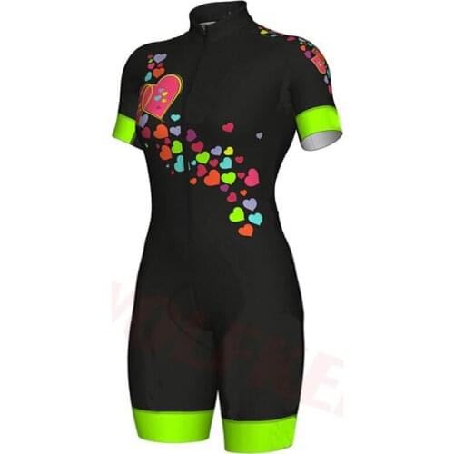 New 2020 WOLFKEI Summer Cycling Clothing one piece Skinsuit Bodysuit Ropa Ciclismo Quick Dry bicycle clothes # SK2019000225004