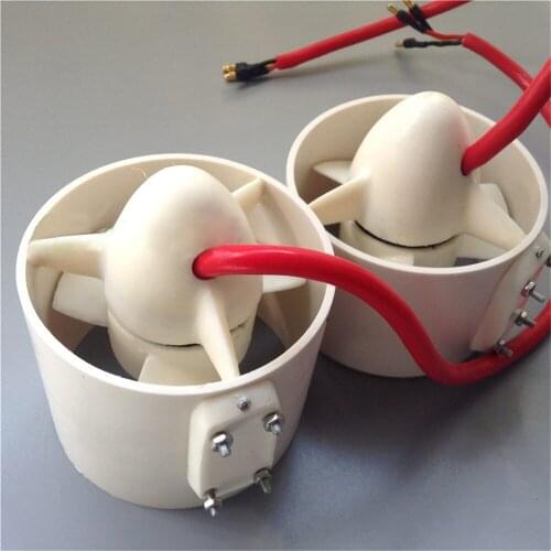 12V Underwater Thruster Brushless Motor Driving Engine 80mm Propeller Part for RC Bait Tug Boat ROV Submarine Parts