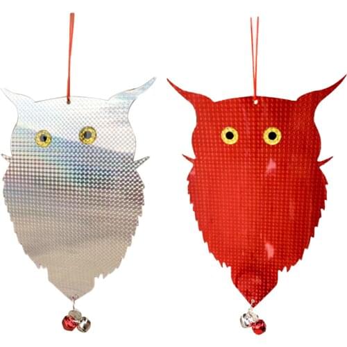2PCS Bird Repellent Reflector Owl Decoy Bird Repellent Control Scare Device For House Windows Gardens Guard Balcony Bird Alarm