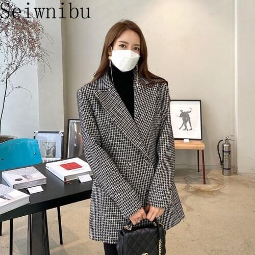 Женские офисные пиджаки Seiwnibu China At AliExpress