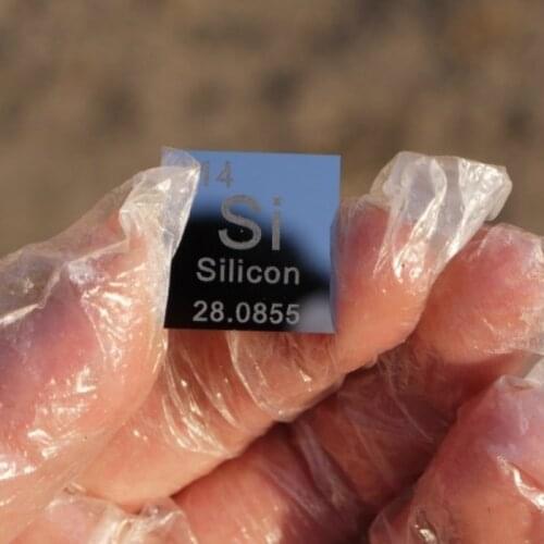 Silicon Si 11N Instrinsic 0.46g Carved Element Periodic Table Sheet 0.5*20*20 mm