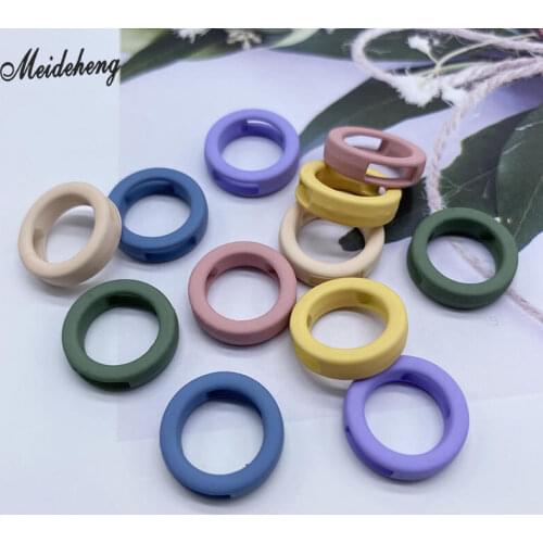 Alloy Hair Ring Rope Circle Beads for Jewelry Keyring Making DIY Hairdress Home Decoration Handmade Accessory for Kids gifts