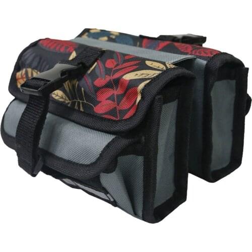 Bike Top Tube Front Frame Bag Universal Bicycle Handlebar Twin Bag for MTB Road Bike