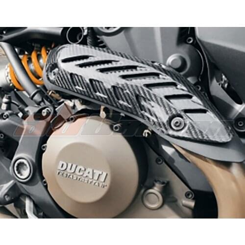 Exhaust Heat Shield Cover For Ducati Monster 821 1200 Full Carbon Fiber 100