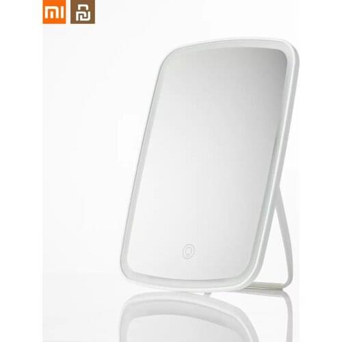 Xiaomi Youpin Makeup Mirror Touch-sensitive Control Portable Beauty Mirror Desktop LED Natural Light Folding Makeup Mirror