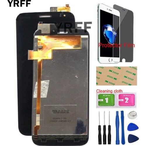 Mobile LCD Display Touch Screen For Explay X5 LCD Display + Touch Screen Digitizer Assembly X5 LCD Display Tools Protector Film