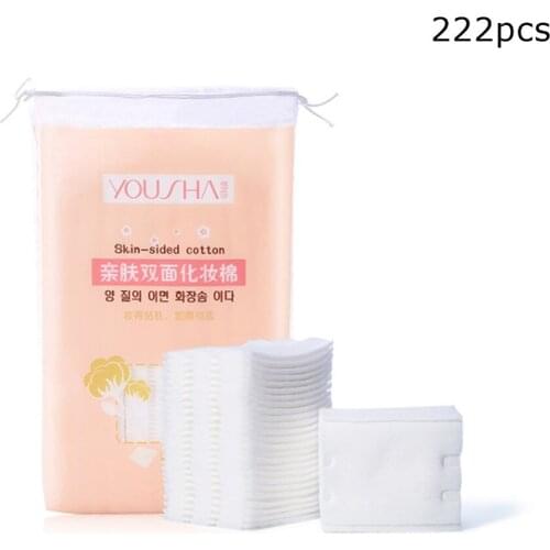 222pcs Cotton Pads Facial Cut Cleansing Makeup Puff Cosmetic Makeup Remover Wipes Face Wash Cotton Pads Health Skin Care