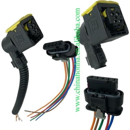 4F0973705 For Bosch Cummins NOx sensor connector / flat five-pin square four plug Nitrogen oxygen sensor plug and socket