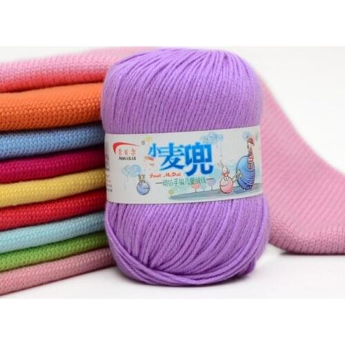 50g/ball Cheap Sale Soft Worsted Silk Velvet Baby Wool Cashmere Yarn Knitting Crochet Yarn Hand Knitting Thread