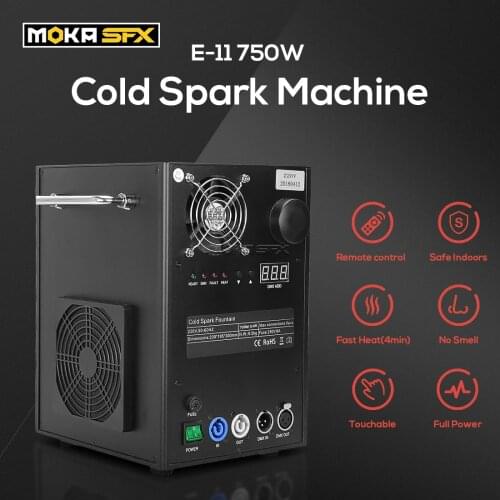 1Pcs Black/ Silver Fountain Cold Spark Machine DMX512 Remote Control Spark Firework Machine powder Fire dance Stage Effect