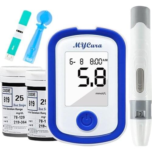 Digital Diabetes Tester Blood Sugar Glucose Monitor Acidimeter Glucometer Cgolestero Machine Devices Medidor Medical Health Care