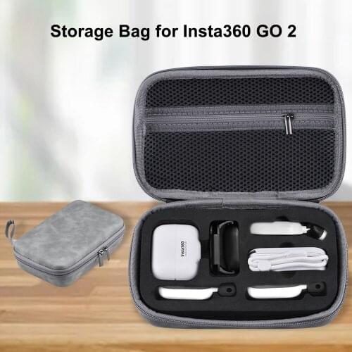 For Insta360 GO 2 Storage Bag Carrying Case Handbag Protective Box Dustproof Travel Protection for Insta360 GO2 Camera Accessory