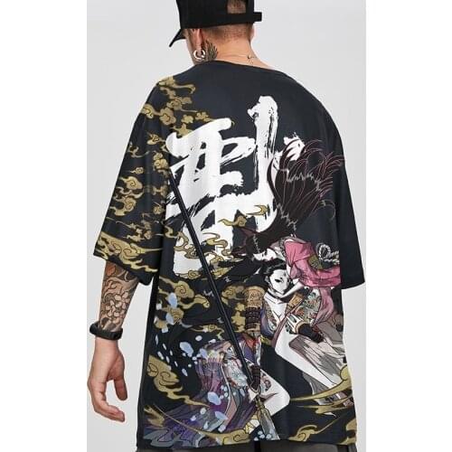 2021 Hip Hop Tees T-Shirt Japan Style Harajuku Short Sleeve Loose Men T Shirt Casual Summer Oversized Male Asian Clothes ZZ464