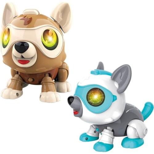 Touch Sound Controlled Robitic Puppy Toys Electronic Pet Toy Dog for Age 3 Years Old and Up
