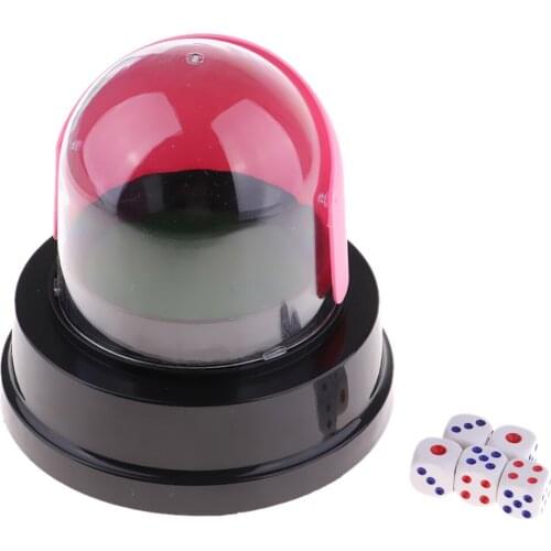 Mini Lucky Numbers Picking Machine Lottery Bingo Games Shake Lucky Dices Cup Machine Electric Shake Board Game