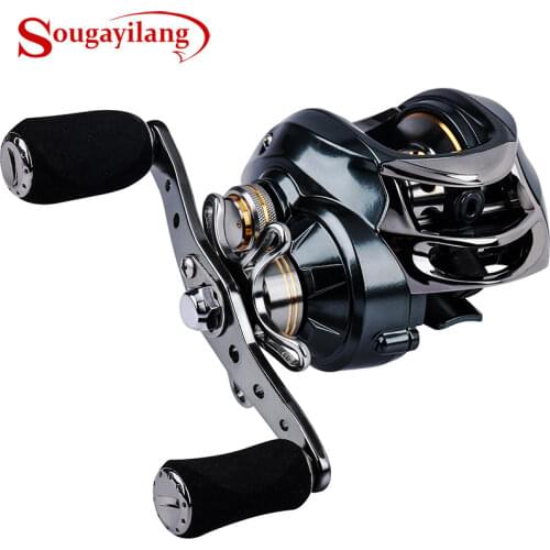 Sougayilang 11+1BB 7.0:1 High Speed Baitcasting Reel 215g Super Long Casting Fishing MAX Drag Power 8KG Fishing Reel Pesca