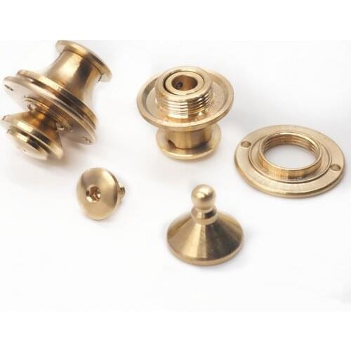 1pcs Solid Brass Mortise Lock Push Lock Bag Briefcase Spring Lock Snap Decorative Clasps Closure Leather Craft Diy Hardware