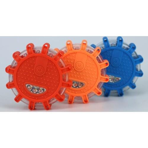 LED 8 Modes Emergency Rescue Safety Road Flare Flashing Warning Alarm Traffic Light Magnetic Base Disc Beacon For Car Truck Boat