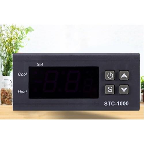 Thermostat STC-1000 With Double Digital Thermostat PID 220V AC New