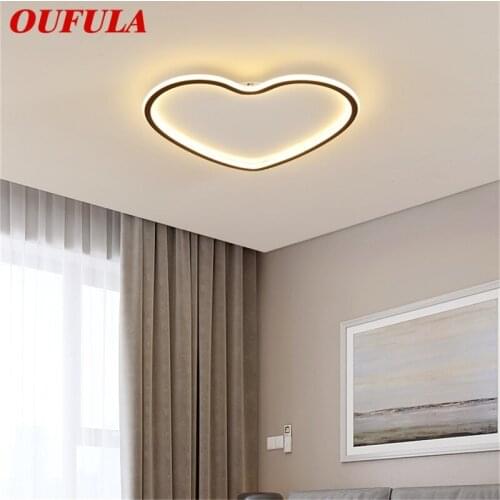 OUFULA Ceiling Lights Ultrathin Fixtures Modern Creative Lamps LED Home For Living Dinning Room