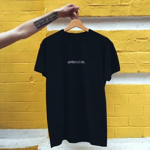 Unlovable unlovable shirt unlovable vetements lover hype street style t shirt casual tops Women mens fashion t shirt tumblr tee