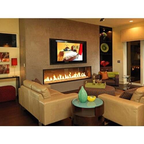 On sale 36 inch long Interior fireplaces with alcohol burner biofireplace