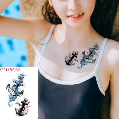 Waterproof Temporary Tattoo Sticker Anchor Arrow Small Element Body Art Flash Tattoo Fake Tattoo for Women Men
