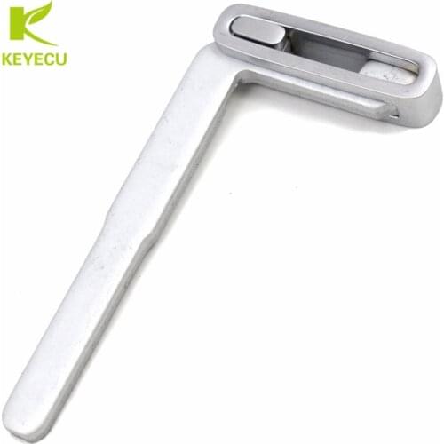 KEYECU Replacement Smart Remote Emergency Key Blade Blank Insert Fob Slide In for Volvo S40 S60 S80 XC60 XC70