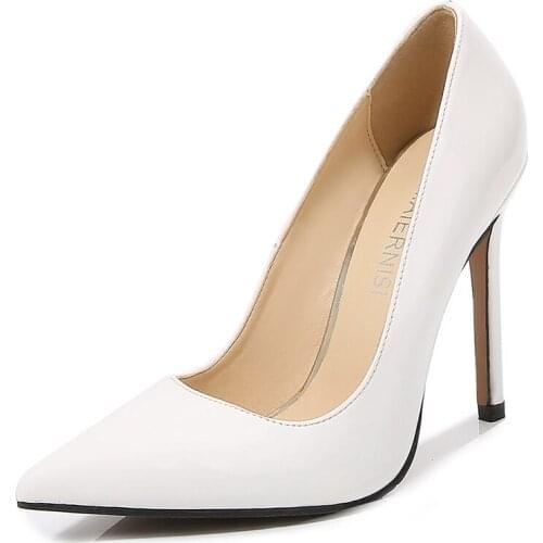 Sexy large size 35-46 high heels 11cm pumps sexy daily high quality brand office fashion shoes pumps women