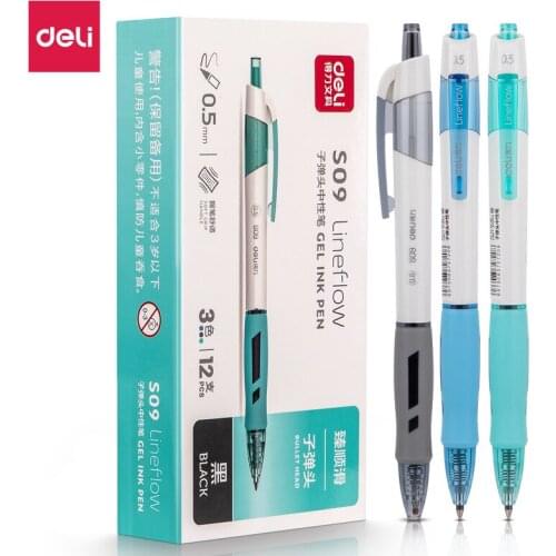 0.5mm Smooth Writing Mechanical Gel Pens for School Office 48 Pcs/lot Writing Supplies Stationery Pen Quick Dry Fine Tip