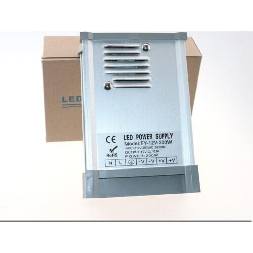 12V/200W rain proof switch mode Power Supply;AC120V or AC230V input;DC5V output