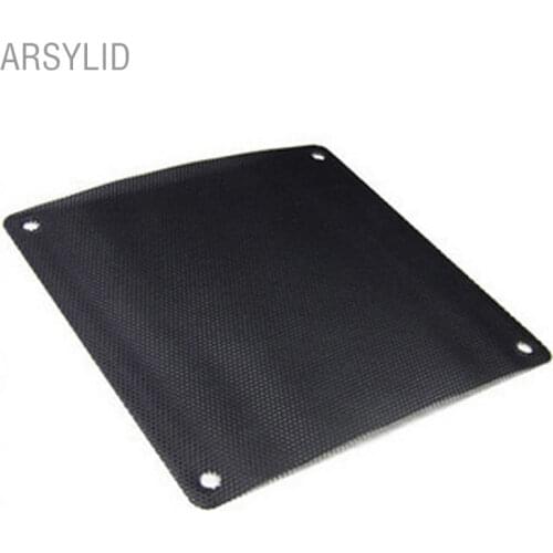 2pcs/lot ,14cm 12cm black computer case fan PVC fan dust cover, Fan Case Cover Dust Filter,send screws