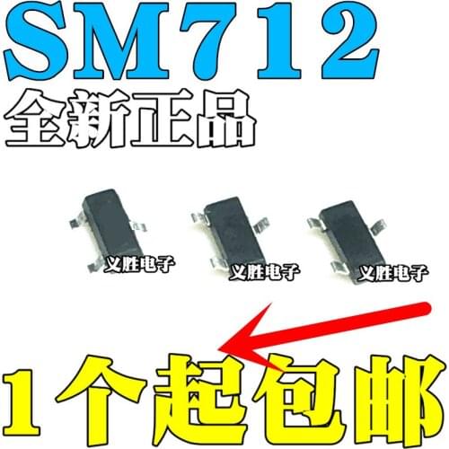 3PCS PSM712-LF-T7 SM712.TCT SOT23 Lightning protection anti-static protection diode Lightning protection anti-static protection