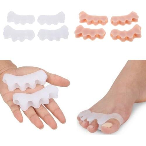 4Pair Toe Separator Hammer Toe Straightener - for Crooked Toes Cured Toe Hammer Toe Claw Toe Mallet Toe V Toes