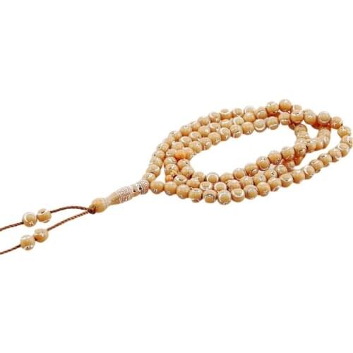 97QE 99 Prayer Beads Chain Muslim Middle East Bracelets Tassel Pendant Islamic Tasbih Allah Rosary Worship Supplies