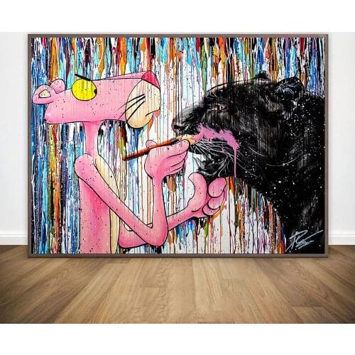 Disney 5d Diamond Painting Full Square/Round Diamond Embroidery Mosaic Diy Cross Stitch Kits Graffiti Pink Panther Home Decor